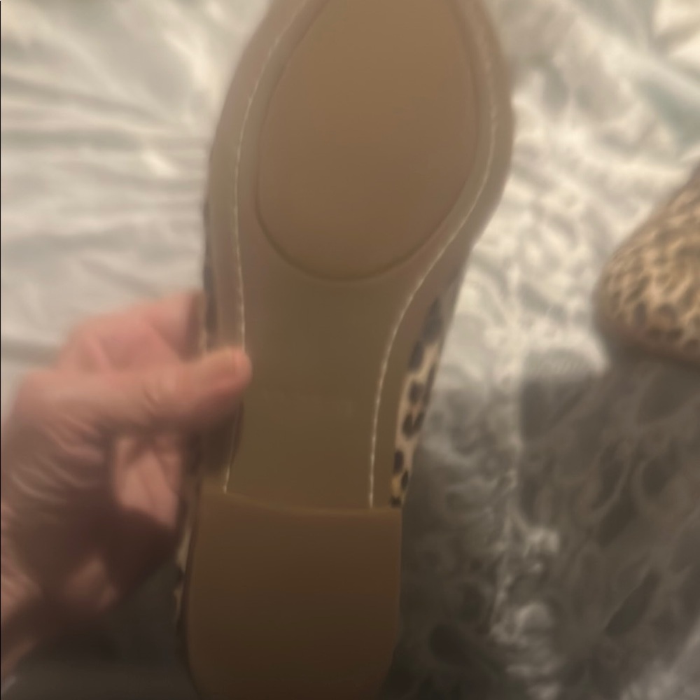 Sperry Leopard Print Slip-On Loafers in Tan and Brown - Picture 6 of 7